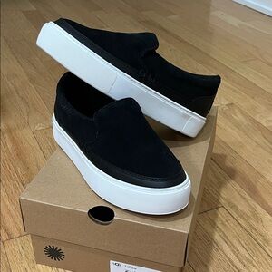 UGG Black and White Women's Slip-On Shoes
